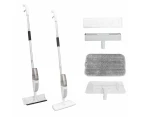 2 in 1 Spray Mop With Window Squeegee Wet Dry Floor Cleaner with Microfiber Pads