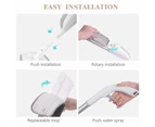 2 in 1 Spray Mop With Window Squeegee Wet Dry Floor Cleaner with Microfiber Pads