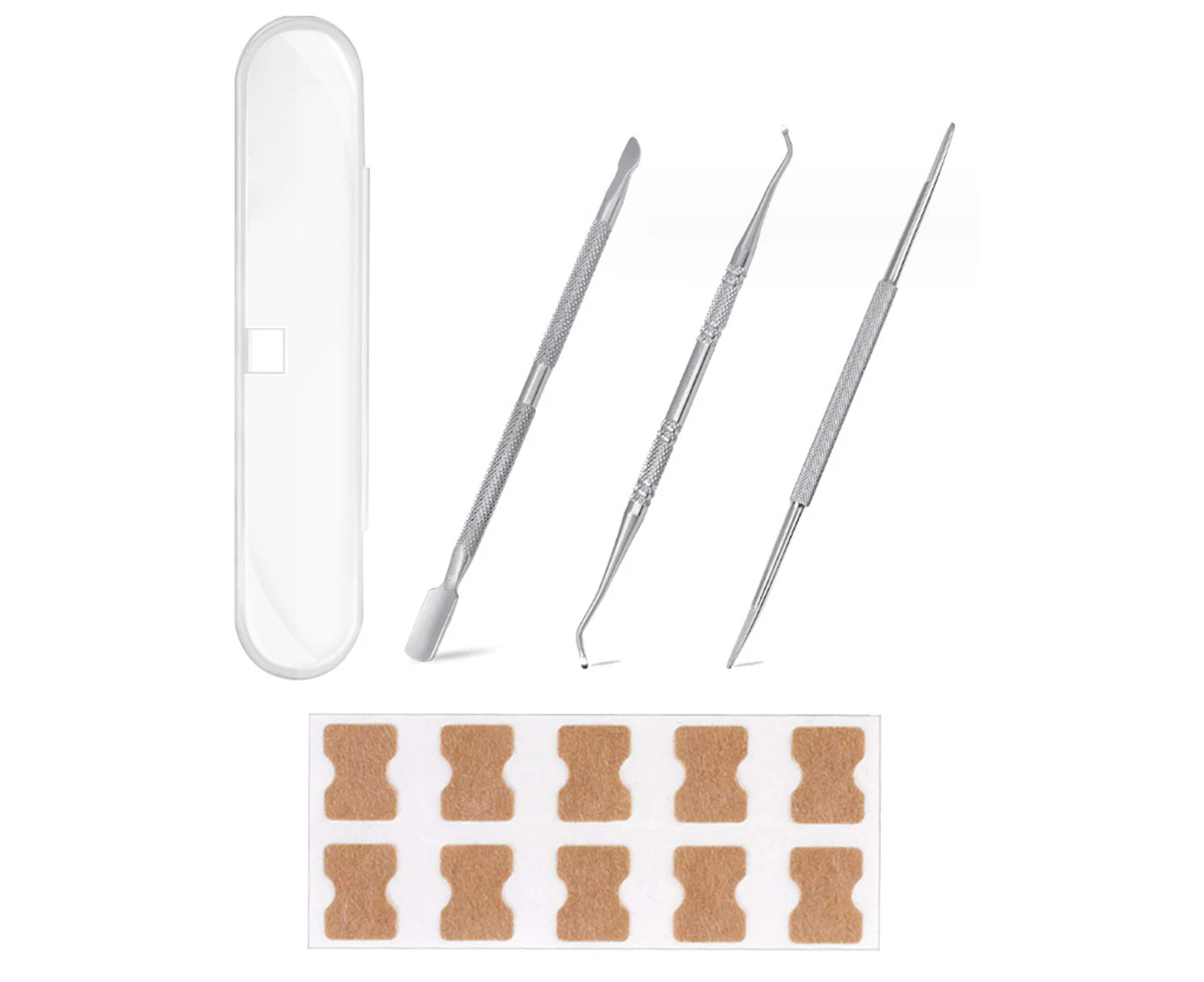 Ingrown Toenail Treatment, 50Pcs Ingrown Toenail Corrector Strips, Safe Efficient Painless pedicure tools Suitable for All Nail Sizes