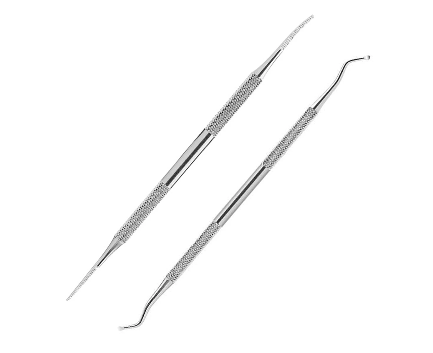 2PCS Ingrown Toenail File and Lifter with PVC bag, Stainless Steel ingrown toenail tool,Double Sided Nail Cleaner Tool