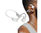 Bluetooth 5.2 Bone Conduction Wireless Headphones - White