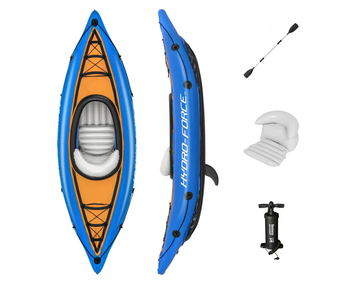 Hydro-Force 2.75mx81cm Cove Champion Inflatable Kayak w/ Paddles Set