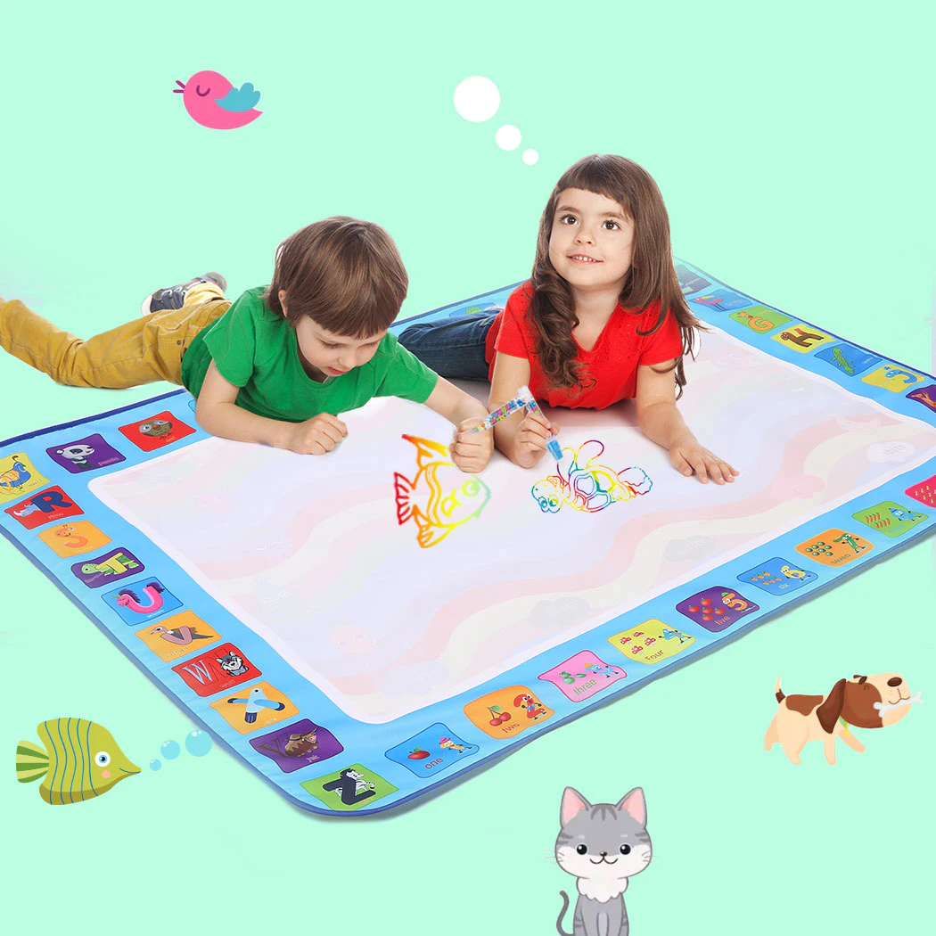 Kids Drawing Mat Aqua Doodle Board Water Painting Writing Magic Educational Toy