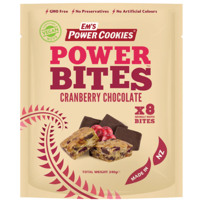 Ems Power Cookies Power Bites - Cranberry Chocolate