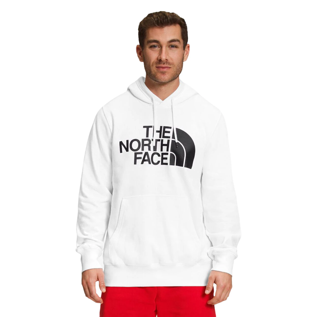 Men The North Face Half Dome Pullover White Cotton Hoodie Cotton/Polyester