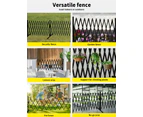 Garden Security Fence Gate Expandable Barrier Safety Aluminum Pet Indoor Outdoor