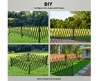 Garden Security Fence Gate Expandable Barrier Safety Aluminum Pet Indoor Outdoor