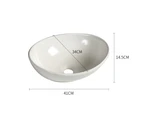 Ceramic Basin Bathroom Wash Counter Top Hand Wash Bowl Sink Vanity Above Basins