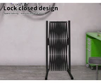 Garden Security Fence Gate Expandable Barrier Safety Aluminum Pet Indoor Outdoor