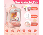 Claw Machine for Kids,Mini Vending Machines Candy Grabber Prize Dispenser Toys for Girls,Electronic Arcade Claw Game & 20 Mini Plush Toys