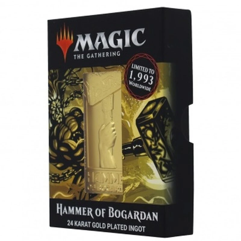 Fanattik Magic The Gathering Precious Metal Collectibles 24k Hammer Of Bogardan