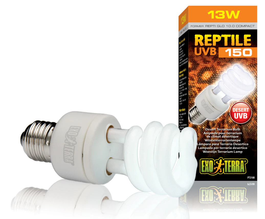 Exo Terra Reptile UVB 150 (Repti Glo 10.0 Compact Fluorescent) - 13 Watt Desert (PT2188)