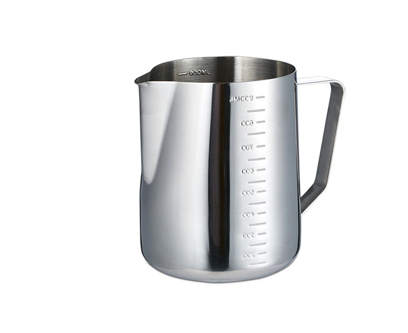 Milk Jug Frother Coffee Latte Stainless Steel Container Pitcher Mug Cup Art Pen-900ml