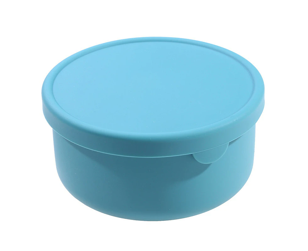 Silicone Food Storage Container with Lids Reusable Airtight Lunch Bento Boxes for Adults Kids Freezer Camping Snack Container - L 700ml blue