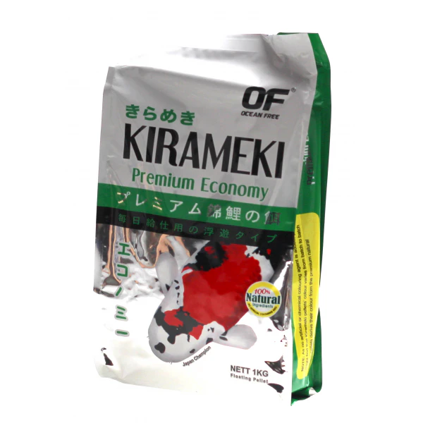 Ocean Free Kirameki Premium Economy Koi Pond Large Pellet 1kg Bag (FF929)