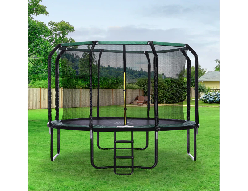 Centra Trampoline Round Trampolines Basketball set Safety Net Pad Mat 12FT