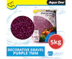 Aqua One Decorative Gravel Purple 7mm 5kg (10284P)