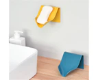 Bathroom Shower Storage Tray Soap Holder  Free Punching Drain Plastic Box Tray Wall Shelf Baskets Yellow