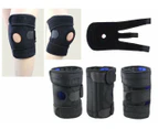 4 Spring Hinged Full Knee Support Brace Knee Protection Strap Cycling Running