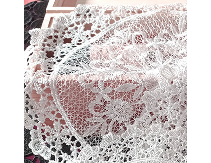 puluofuh Cup Mat Eco-friendly Lace Design Polyester Decorative Cup Pad Supplies for Home-15cm 9