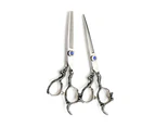 Professional Stainless Steel Barber Cutting Shear and Thinning Scissors for Salon and Home Use