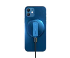 USB Powered Fast Charging Wireless Magnetic Charger for iPhone 12 Blue