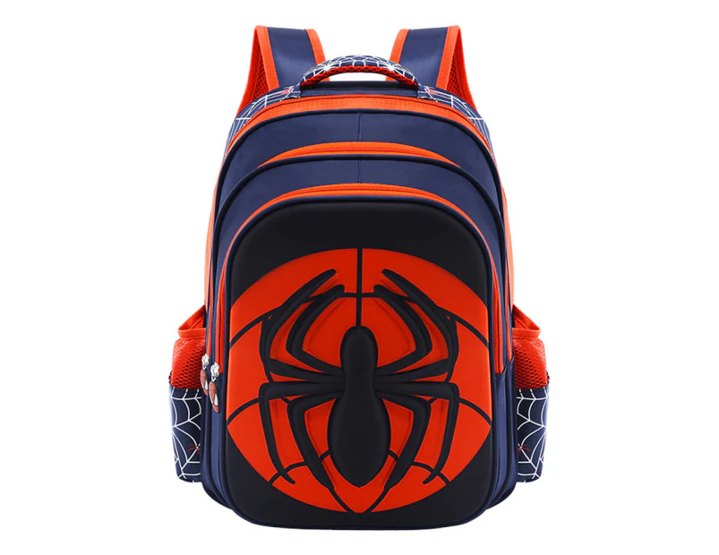 Spiderman Backpack Kids Boys Rucksack Lightweight School Bag Book Bags Rucksack - Royal Blue Black