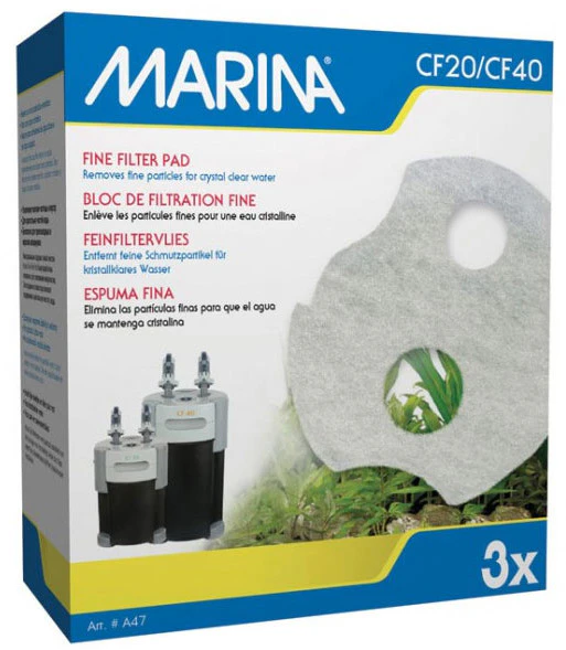 Marina CF20/CF40 Filter Fine Foam Pad (3pk) (A47)