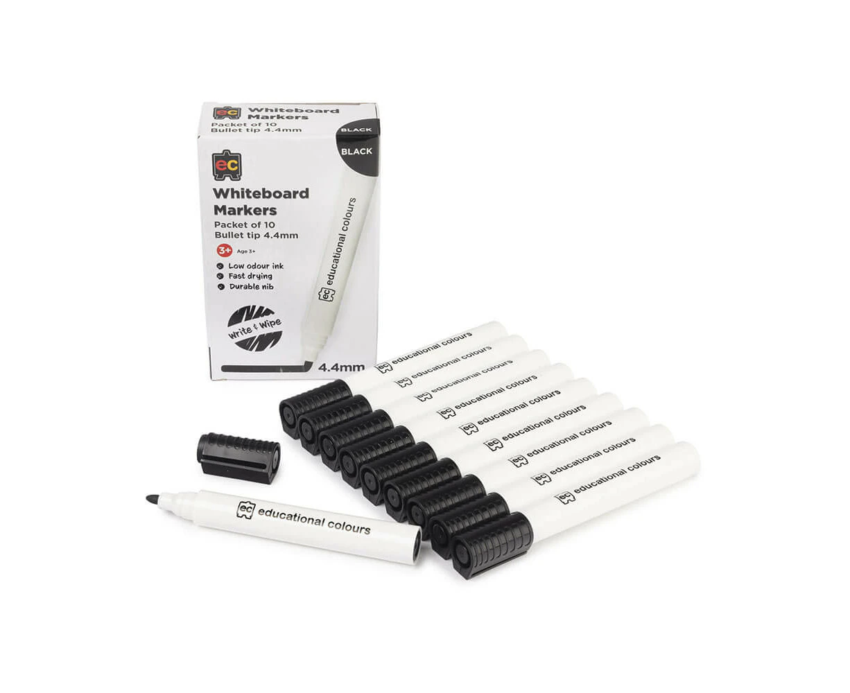 EC Thick Whiteboard Marker (10pk) - Black