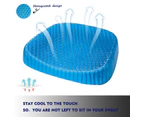 Gel Honeycomb Seat Cushion Flex Back Support Spine Breathable Protector Relief