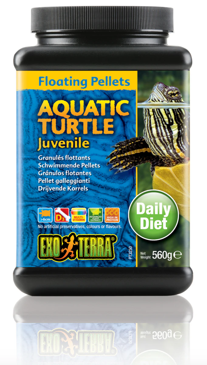 Exo Terra Aquatic Turtle Food Juvenile Floating Pellets - 560 gm (PT3250)