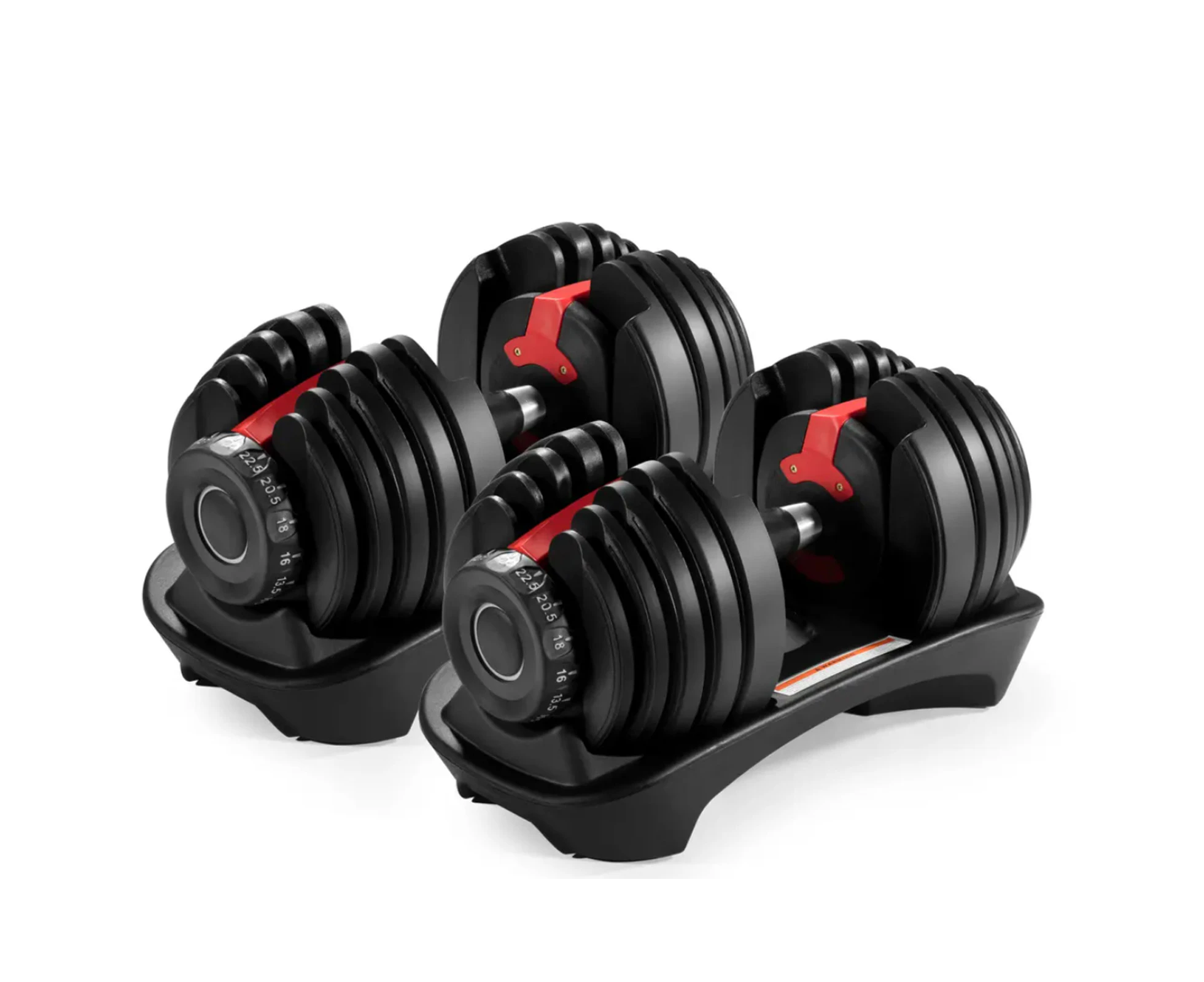 24kg x 2 Smart Adjustable Dumbbell Weight Set Combines 15 sets from 2.5 - 24kg