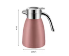 SOGA 2X 1.2L Stainless Steel Kettle Insulated Vacuum Flask Water Coffee Jug Thermal Pink