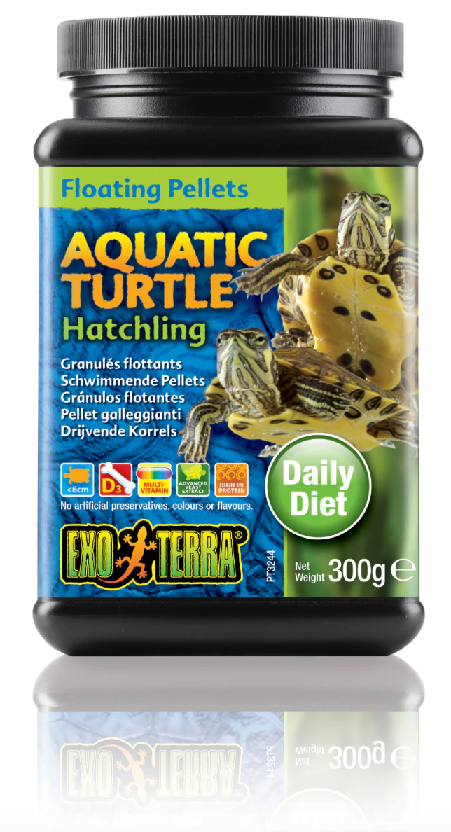 Exo Terra Aquatic Turtle Food Hatchling Floating Pellets - 300 gm (PT3244)