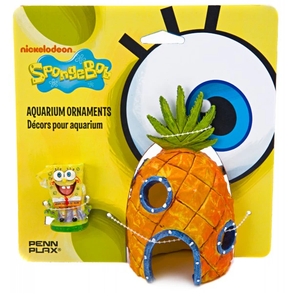 Penn-Plax SpongeBob Squarepants w/ Pineapple Home 2 Pack Small