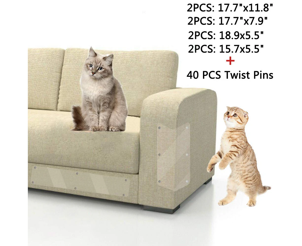 Cat Anti-scratching Protector - Pet Protector Scratch Guards Furniture Protector with Pins, Couch, Chair