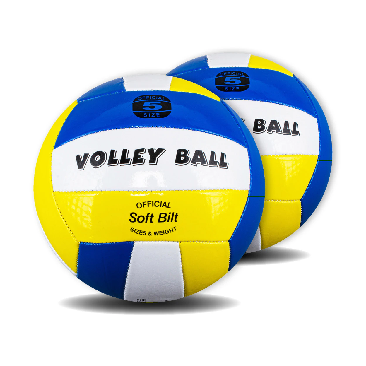 Summer Splash 2PK Volleyball Ball Butyl Rubber Bladder Composite Leather Texture Size 5