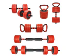 20kg Cast Iron All-in-One Multi-function Barbell Dumbbell Kettlebell Weight Set