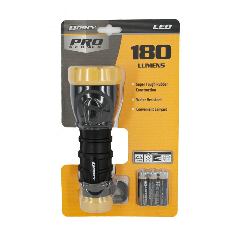 DORCY Pro Series 180 Lumen LED Rubber Torch