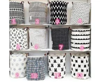 ishuif Bedroom Kids Toy Clothes Canvas Storage Bag Container Bathroom Laundry Basket-3