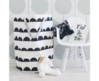 ishuif Bedroom Kids Toy Clothes Canvas Storage Bag Container Bathroom Laundry Basket-3