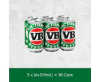 Victoria Bitter Beer Case 30 x 375mL Cans