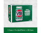 Victoria Bitter Beer Case 30 x 375mL Cans