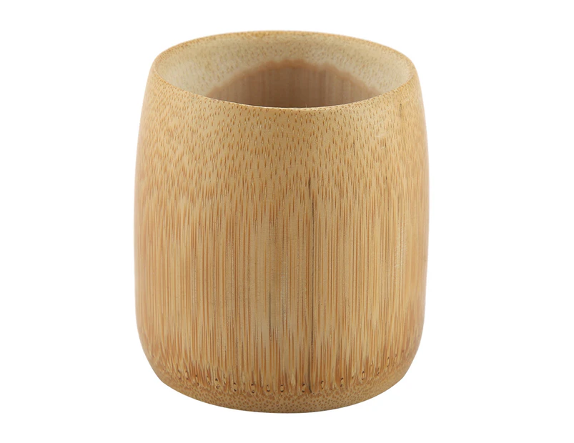 Natural Pure Bamboo Tea Cup Handmade No Paint Eco Friendly Water Cups(Round Mouth M)