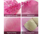 10 PCS Travel Shoe Bag Non-Woven Fabric Dustproof Shoe Bags for Travel, Pink