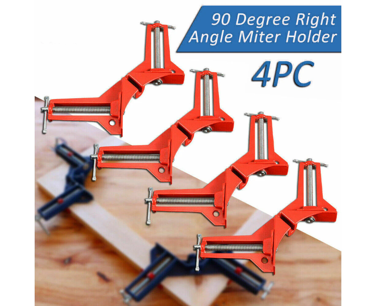 4-Piece Corner Clamp 90 Degree Right Angle Outside Vise Frame Holder Timber Work