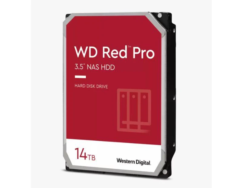Western Digital WD Red Plus 14TB 3.5' NAS HDD SATA3 7200RPM 512MB Cache 24x7 180TBW ~8-bays NASware 3.0 CMR Tech 3yrs wty ~WD142KFGX