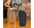 2pcs Portable Baby Feeding Milk Bottle Warmer Insulation Thermal Bag Baby Bottle Holder Free Bonus Storage Bag-Black design