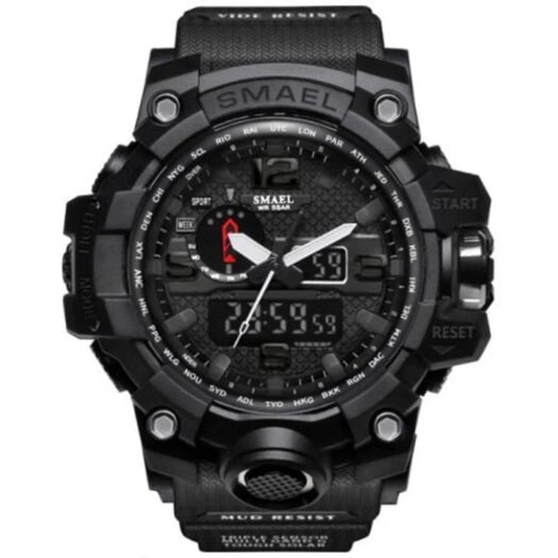 1545 Men Business Waterproof Leisure Quartz Watch Multi A Black