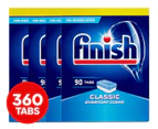 4 x 90pk Finish Classic Dishwashing Tabs